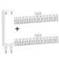 Schneider - Resi9 XE - LOT de Peignes 1 Verticale + 2 Horizontal 13M - Pour tableaux 2 rangées - Ref. : R9EXHC13x2+R9EXV