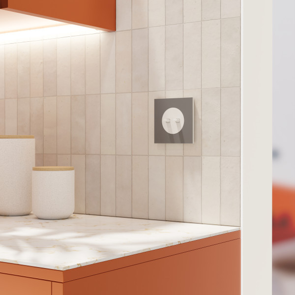 Schneider - Odace 2025 - LOT de 10 Double va-et-vient ou poussoir à levier - 10AX - Blanc craie - Réf : S920213 x 10