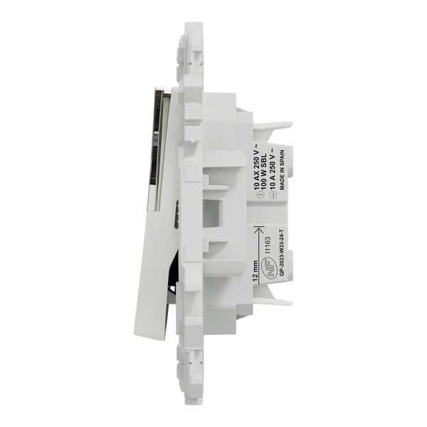 Schneider - Odace 2025 - LOT de 10 Boutons poussoir porte-étiquette - symbole carillon - Blanc craie - Réf : S920246 x 10