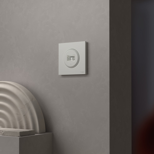Schneider - Odace 2025 - LOT de 36 Détecteurs de présence et mouvement - 3 fils avec neutre - Blanc craie - Réf : S920526 x 36