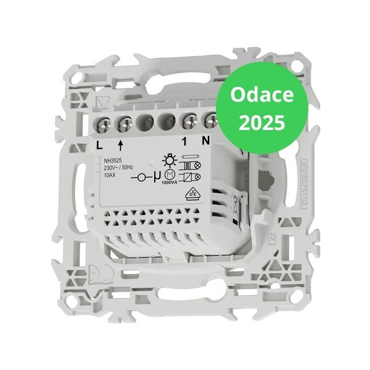 Schneider - Odace 2025 - LOT de 36 Détecteurs de présence et mouvement - 3 fils avec neutre - Blanc craie - Réf : S920526 x 36