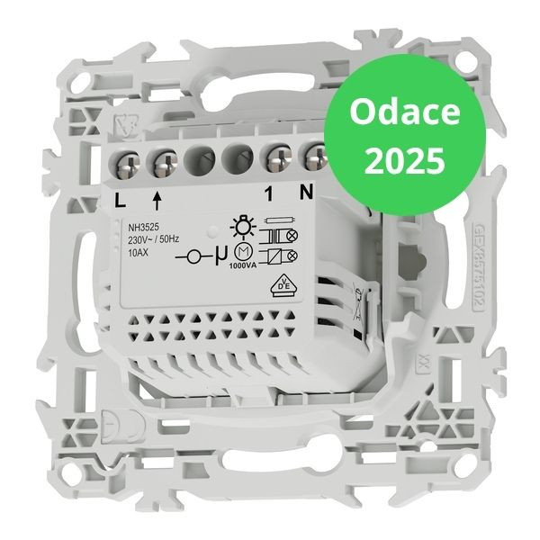 Schneider - Odace 2025 - LOT de 36 Détecteurs de présence et mouvement - 3 fils avec neutre - Blanc craie - Réf : S920526 x 36