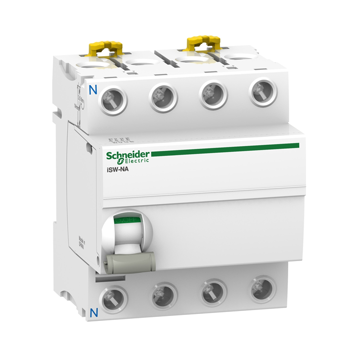 Schneider - Acti9 ISW NA - Interrupteur-sectionneur 40A à déclenchement - 3P+N - Réf : A9S70740
