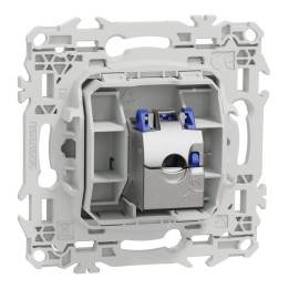 Schneider - Odace 2025 - Prise RJ45 - Cat6A STP grade 3TV - Blanc craie - Réf : S920477