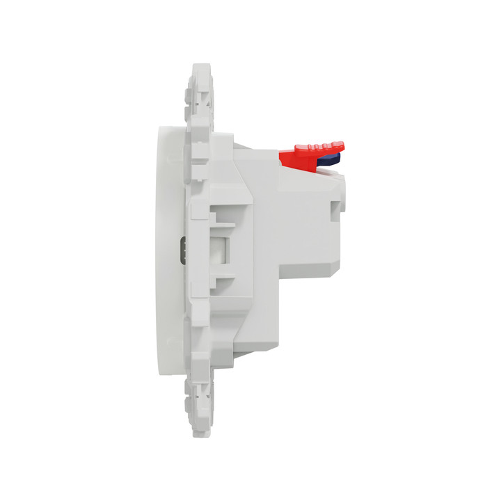 Schneider - Odace 2025 - LOT de 10 Prises 2P affleurante - Bornes automatiques - Blanc craie - Réf : S920033 x 10
