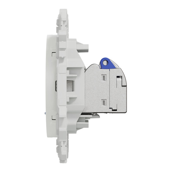 Schneider - Odace 2025 - LOT de 10 Prises double RJ45 - Cat6A STP grade 3TV - Blanc craie - Réf : S920487 x 10