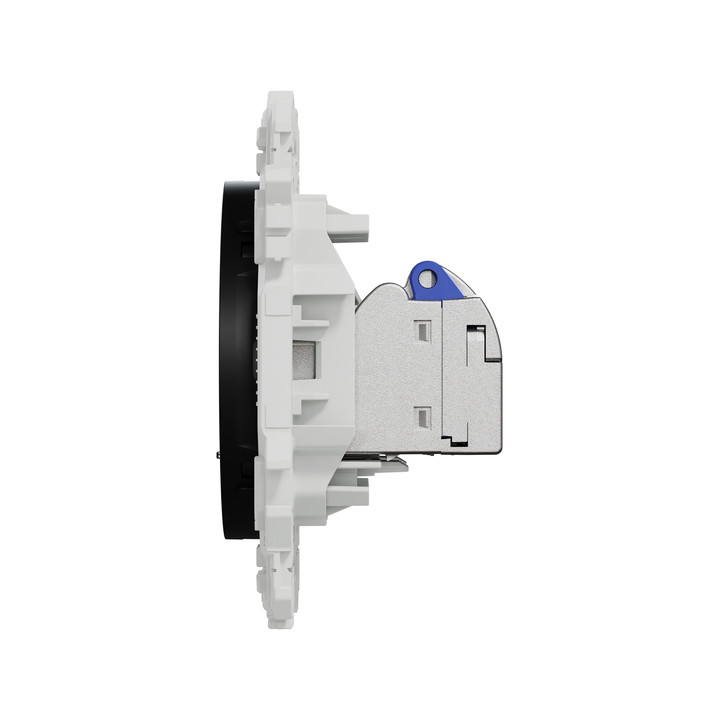 Schneider - Odace 2025 - LOT de 10 Prises double RJ45 - Cat6A STP grade 3TV - Noir onyx - Réf : S940487 x 10