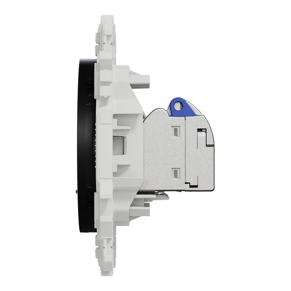 Schneider - Odace 2025 - LOT de 10 Prises double RJ45 - Cat6A STP grade 3TV - Noir onyx - Réf : S940487 x 10