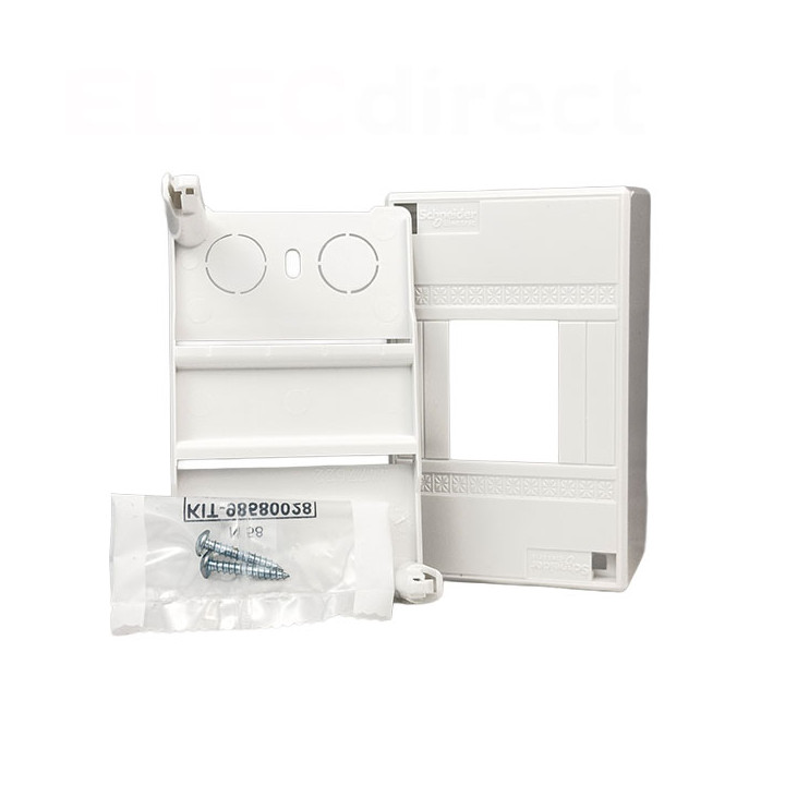 Schneider - Mini Coffret Opale - 4 Modules - Blanc - Ref : 13394