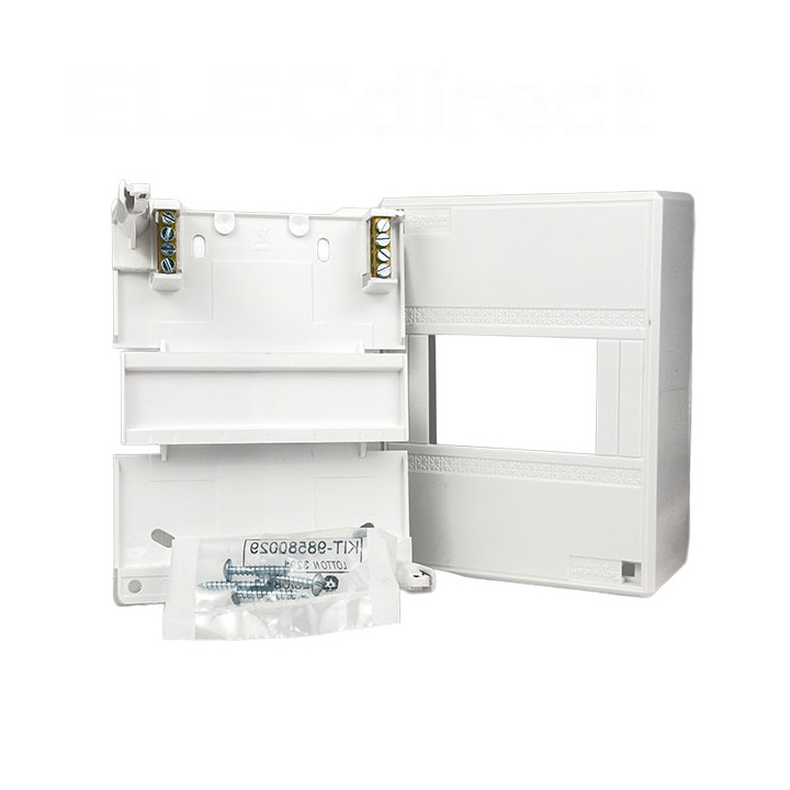 Schneider - Mini Coffret Opale - 6 Modules - Blanc - Ref : 13396