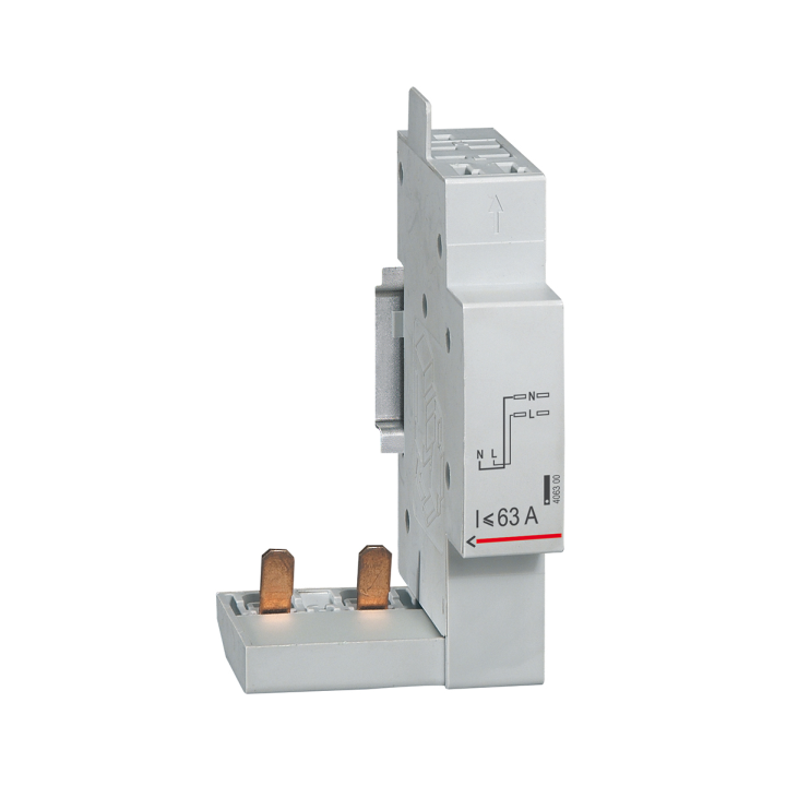 LEGRAND - Interrupteur différentiel - DX3 - 2P - 63A - 30mA - Type F - Départ Haut Auto - Réf : 411592+406300