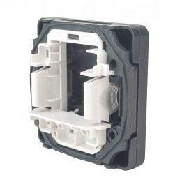Schneider - Mureva - Sortie de Câble Complète saillie - Connexion AUTO - Gris - IP55 IK08 - Réf : LOT3065