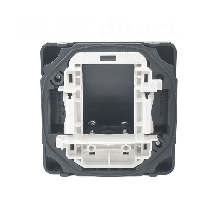 Schneider - Mureva - Sortie de Câble Complète Encastrée - Connexion AUTO - Gris - IP55 IK08 - Réf : LOT3066