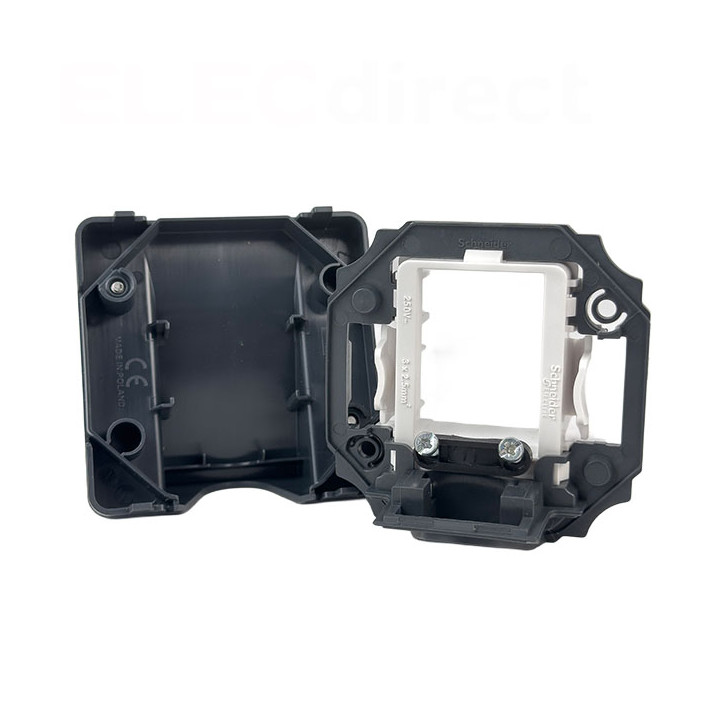 Schneider - Mureva - Sortie de Câble Complète Encastrée - Connexion AUTO - Gris - IP55 IK08 - Réf : LOT3066