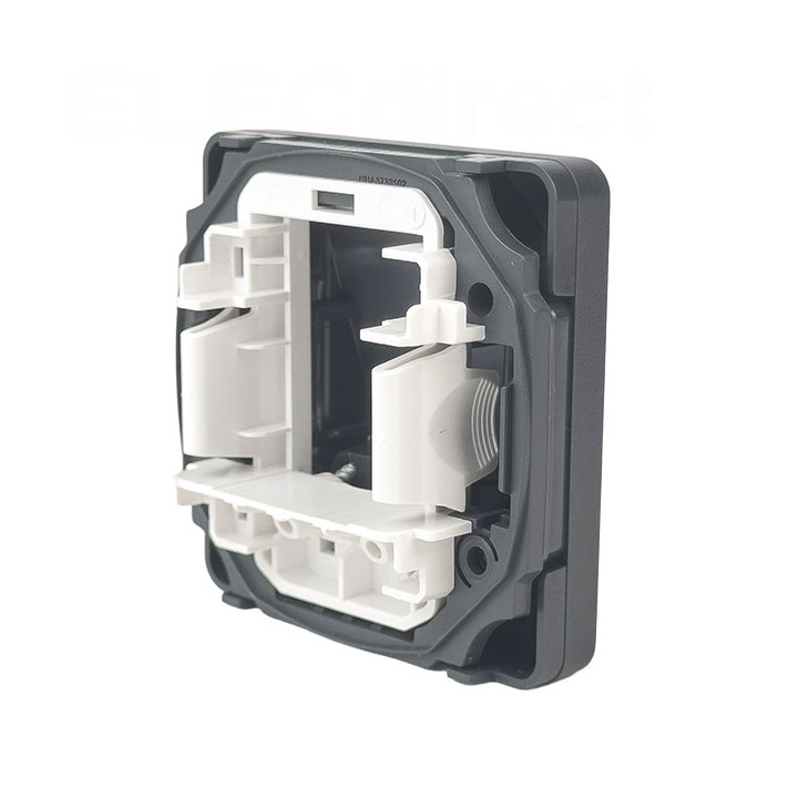 Schneider - Mureva - Sortie de Câble Complète Encastrée - Connexion AUTO - Gris - IP55 IK08 - Réf : LOT3066