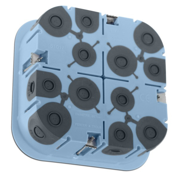 Eur'Ohm - XL Air'métic - Boîte d'encastrement - Etanche à l'air - 2x2 postes- Ø67 - P50 - Réf : 51017