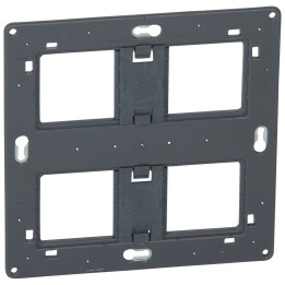 Legrand - Support 2x2 postes (2x4/5M) - Mosaic/Céliane - Fixation VIS - Réf : 080264