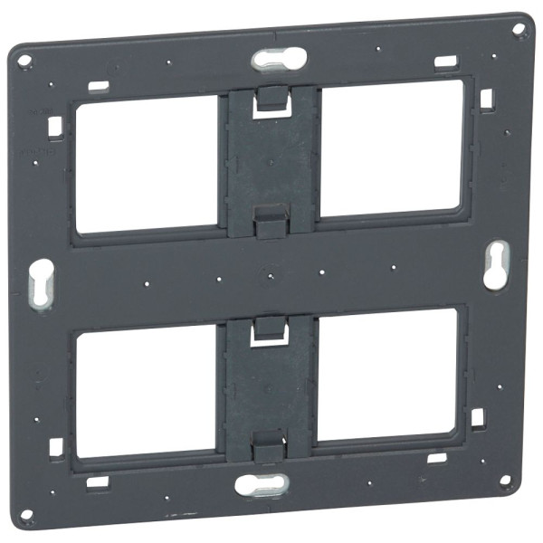 Legrand - Support 2x2 postes (2x4/5M) - Mosaic/Céliane - Fixation VIS - Réf : 080264