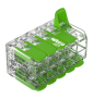 WAGO - Boîte de 15 Bornes GREEN Range auto fils Souple / Rigide 10 x (0.14 à 4mm2) - Réf : WAG 221-430