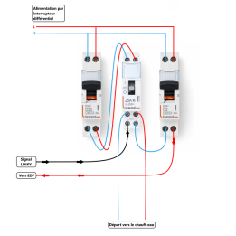 Legrand - Contacteur CX3 J/N heures creuses - 25A bipolaire pour chauffe-eau - Réf : 412501