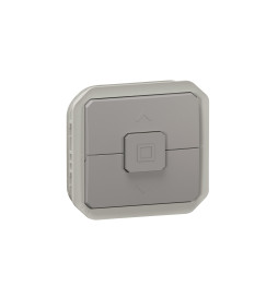 Legrand - Plexo L - Interrupteur pour volets roulants - 6A - 250V - composable - Gris - IP55/IK08 - Réf : 069538L