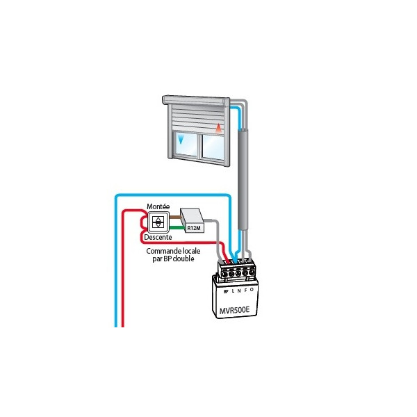 Yokis - Interface double bouton poussoir - Réf : R12M