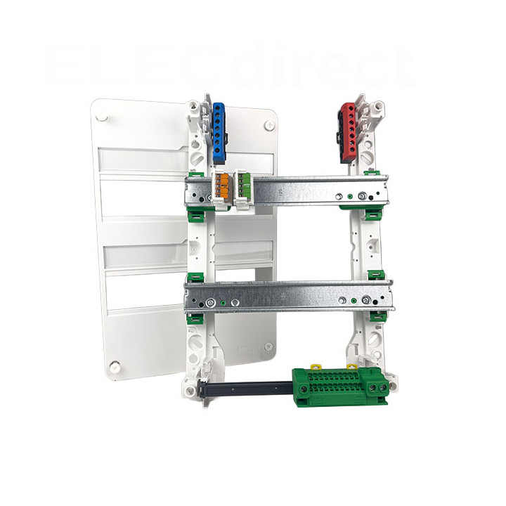 WAGO - Adaptateur de fixation rail DIN pour bornes à 10 conducteurs - Série 221 - Réf : 221-549/002-000
