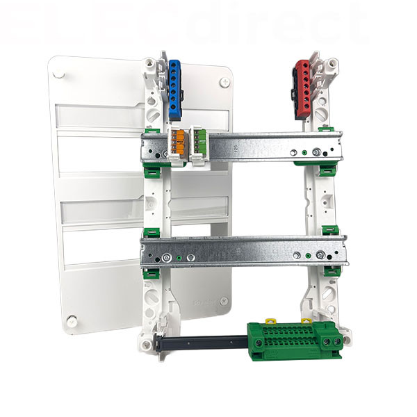 WAGO - Adaptateur de fixation rail DIN pour bornes à 10 conducteurs - Série 221 - Réf : 221-549/002-000