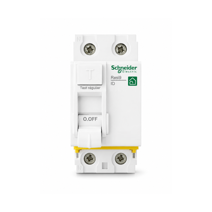 SCHNEIDER - Inter différentiel Resi9 XP 2P - 63A - 30ma - Type AC - Réf : R9PRC263