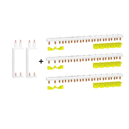 Schneider - LOT RESI9 XP - Spécial tableau 3 Rangées - peignes Phase + Neutre - Réf. : R9PXVx2+R9PXH213x3
