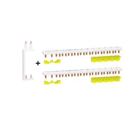 Schneider - LOT XP RESI9 - Spécial tableau 2 Rangées + peignes Phase + Neutre - Réf. : R9PXV+R9PXH213x2
