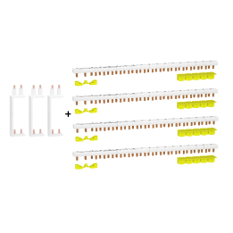 Schneider - LOT XP RESI9 - Spécial tableau 4 Rangées 18M - Peignes 1P+N - Réf. : R9PXV x 3+R9PXH218x4