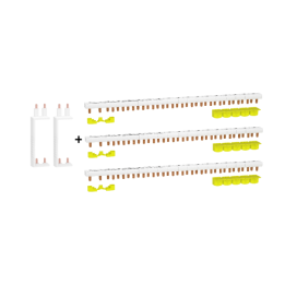 Schneider - LOT XP RESI9 - Spécial tableau 3 Rangées 18M - Peignes 1P+N - Réf. : R9PXV+R9PXH218x3