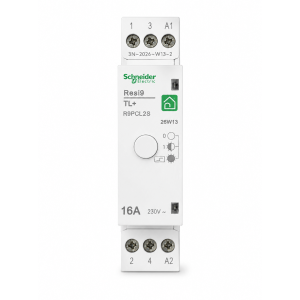 Schneider - Télérupteur RESI9 XP - monophasé 16A - 250V - Silencieux - Réf : R9PCL2S
