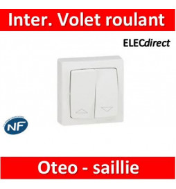 Interrupteur individuel de volets roulants Appareillage Saillie