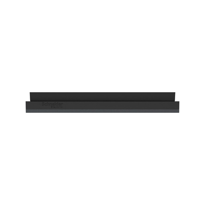 Schneider - Odace Métal 2025 - Plaque de finition 1 poste - Effet Perle Noire support noir - Réf : S912702