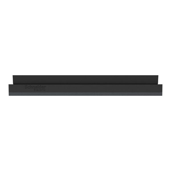 Schneider - Odace Métal 2025 - Plaque de finition 1 poste - Effet Perle Noire support noir - Réf : S912702