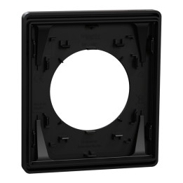 Schneider - Odace Architecte 2025 - Plaque de finition 1 poste - Noir onyx - Réf : S940802