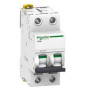 Schneider - Acti9 - iC60N - Disjoncteur - 2P - 40A - 6kA - courbe D - Réf : A9F75240