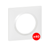 Legrand - Dooxie - LOT de 40 plaques 1 poste - Blanc - Ref. : 600801x40