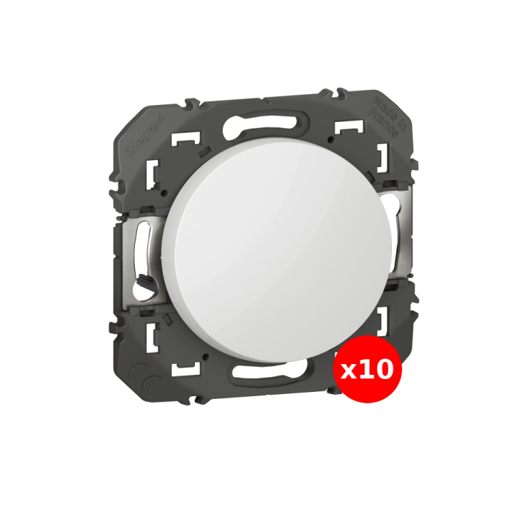 Legrand - Dooxie - LOT de 10 Interrupteurs ou va-et-vient - Blanc - Ref. : 600001x10