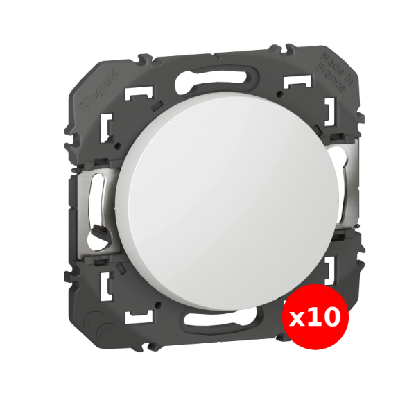 Legrand - Dooxie - LOT de 10 Interrupteurs ou va-et-vient - Blanc - Ref. : 600001x10