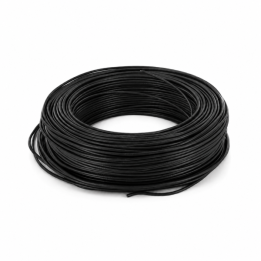 Fil HO7V-U 1x1,5mm2 rigide - Noir - couronne de 100m - Réf : VU1,5NOIR