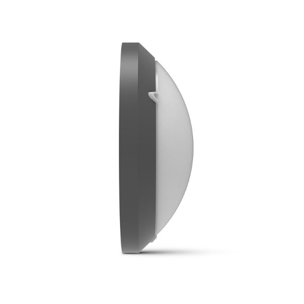 Miidex - Plafonnier LED Ø300 Gris - 15W - IP65 - Angle 120° - 3 CCT- Réf : 100640