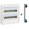 Legrand - Coffret de distribution 36 modules - 2 rangées de 18M + peigne vertical - XL3 125 - 401612+405003