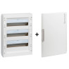 Legrand - XL3 125 - Coffret de distribution 3 rangée de 18 modules + porte - 54 modules - Réf. : 401613 + 401863