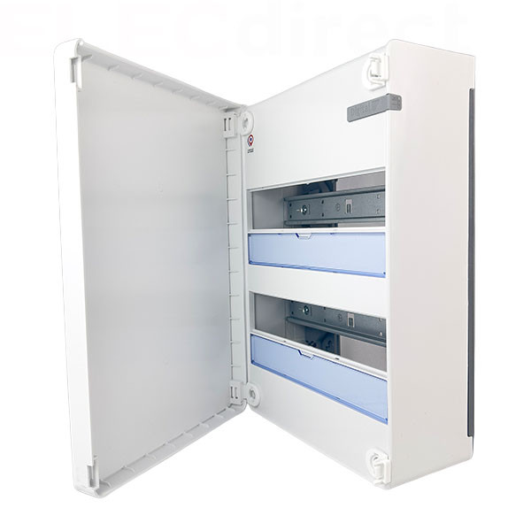 Digital Electric - LOT Coffret 2 rangées de 13 modules + porte - Réf. : 07812+07822