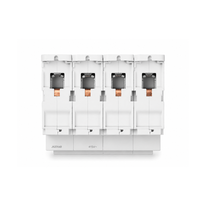 HAGER - Disjoncteur 4P - 10A - 25kA - Courbe D - 4M - Réf : NSN410