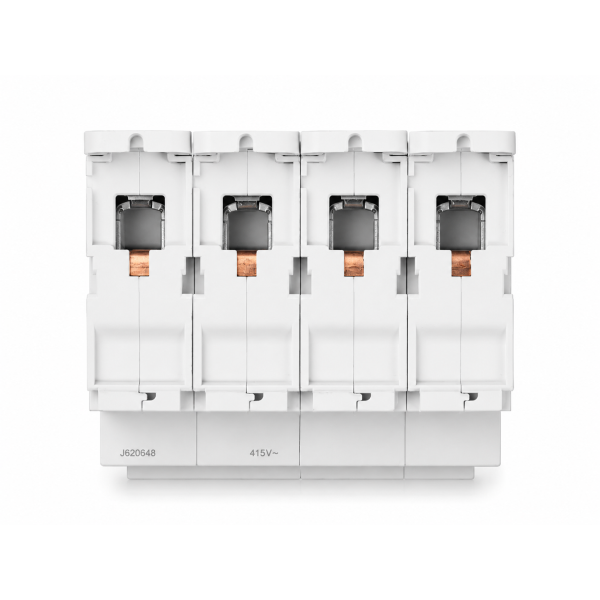 HAGER - Disjoncteur 4P - 10A - 25kA - Courbe D - 4M - Réf : NSN410