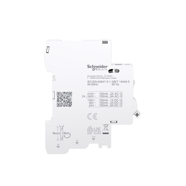 Schneider - Contact auxiliaire OF 240...415VCA 24...130VCC - Réf : A9N26904